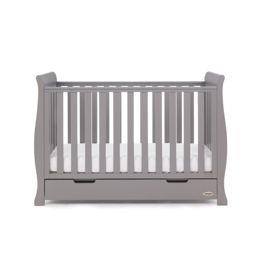 Obaby Obaby Stamford Mini Sleigh 3 Piece Room Set - Taupe Grey