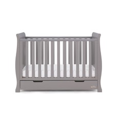 Obaby Obaby Stamford Mini Sleigh 3 Piece Room Set - Taupe Grey