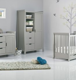 Obaby Stamford Mini Sleigh 3 Piece Room Set - Warm Grey