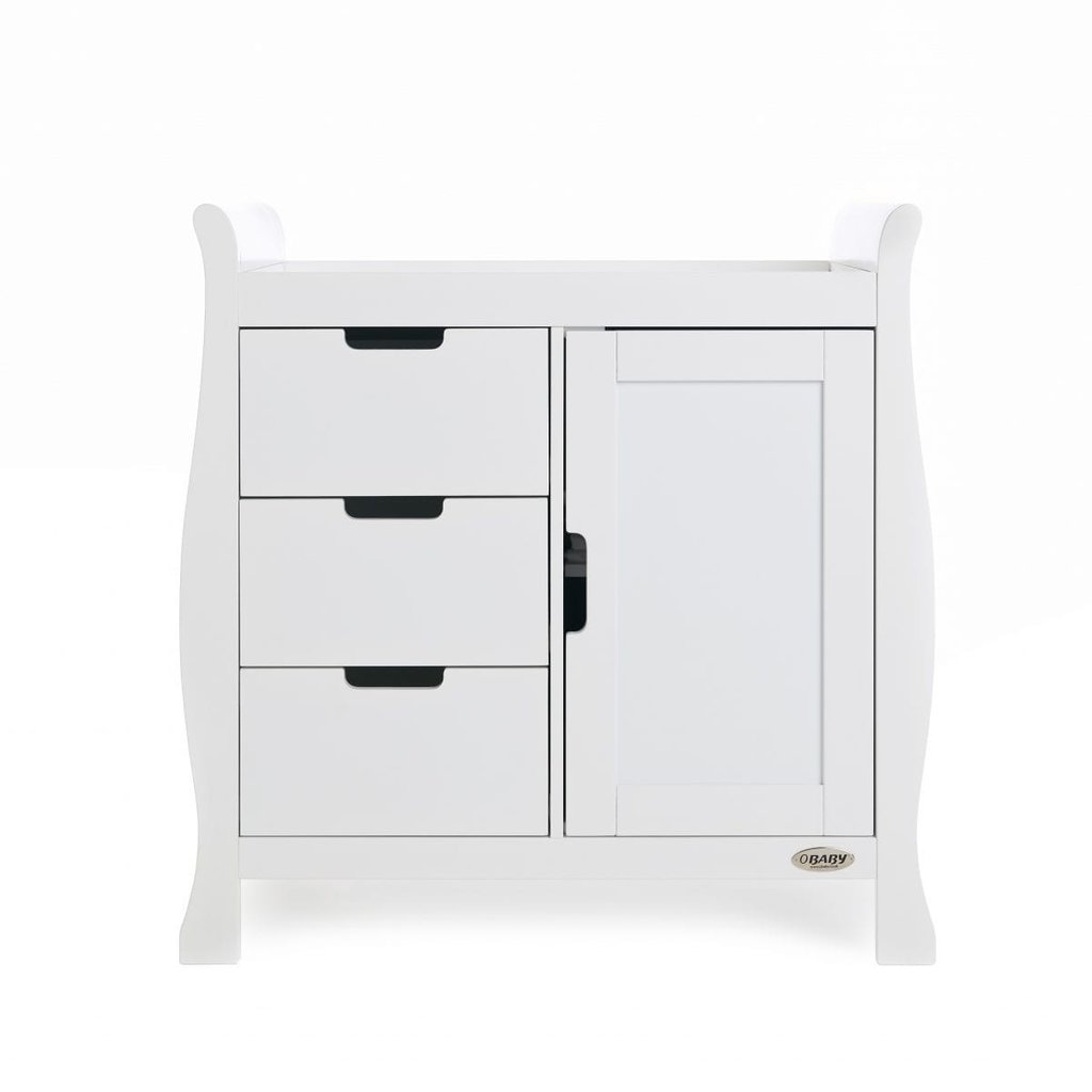 Obaby Obaby Stamford Classic Sleigh 2 Piece Room Set - White