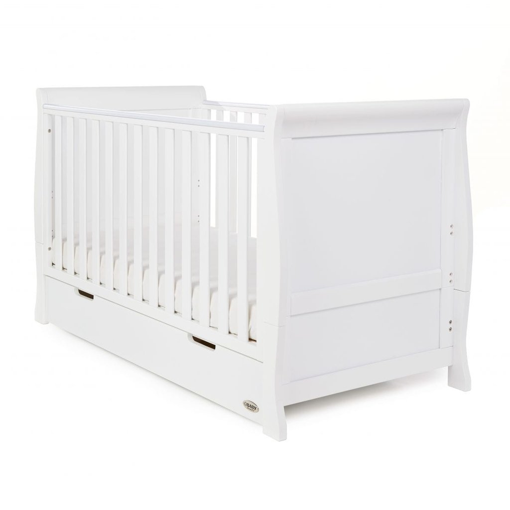 Obaby Obaby Stamford Classic Sleigh 2 Piece Room Set - White