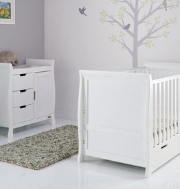 Obaby Obaby Stamford Classic Sleigh 2 Piece Room Set - White