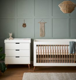 Obaby Obaby Maya 2 Piece Room Set White with Natural