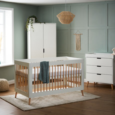 Obaby Obaby Maya 3 Piece Room Set White/Natural