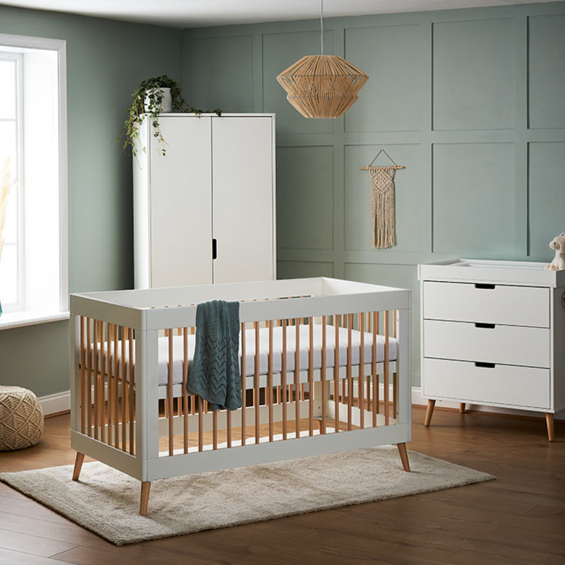 Obaby Obaby Maya 3 Piece Room Set White/Natural