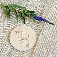 Bebe au Lait It’s a Boy Wooden Bebe Sayings Disc