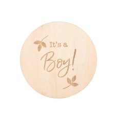 Bebe au Lait It’s a Boy Wooden Bebe Sayings Disc