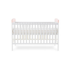 Obaby Obaby Grace Inspire Cot Bed- Water Colour Rabbit Pink