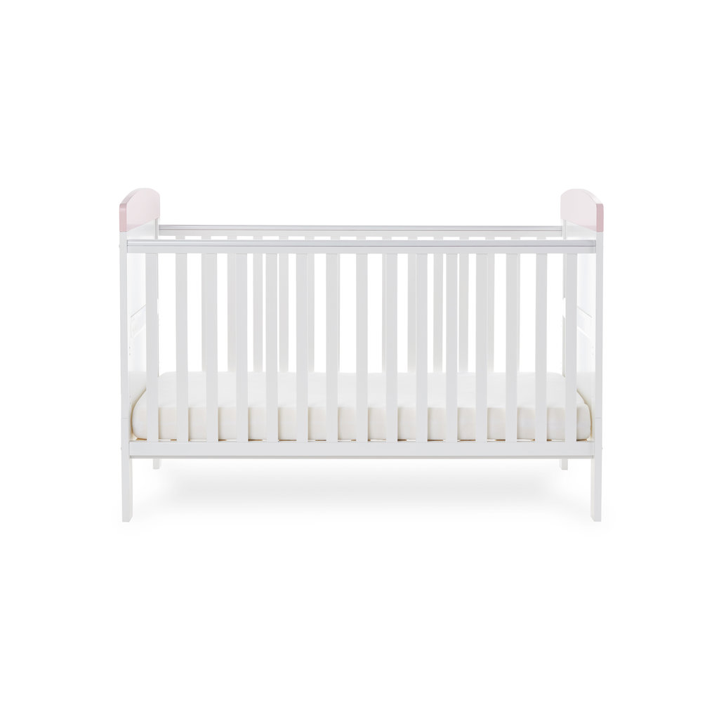 Obaby Obaby Grace Inspire Cot Bed- Me and Mini Me Elephants Pink
