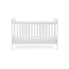 Obaby Obaby Grace Inspire Cot Bed- Me and Mini Me Elephants Pink