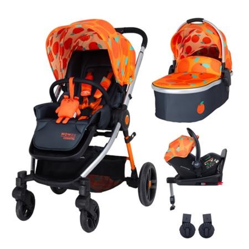 Cosatto Wowee Car Seat and i-Size Base Bundle - So Orangey