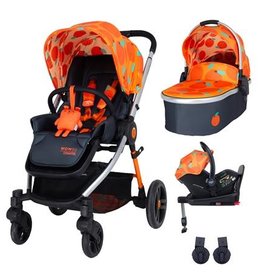 Cosatto Wowee Car Seat and i-Size Base Bundle - So Orangey