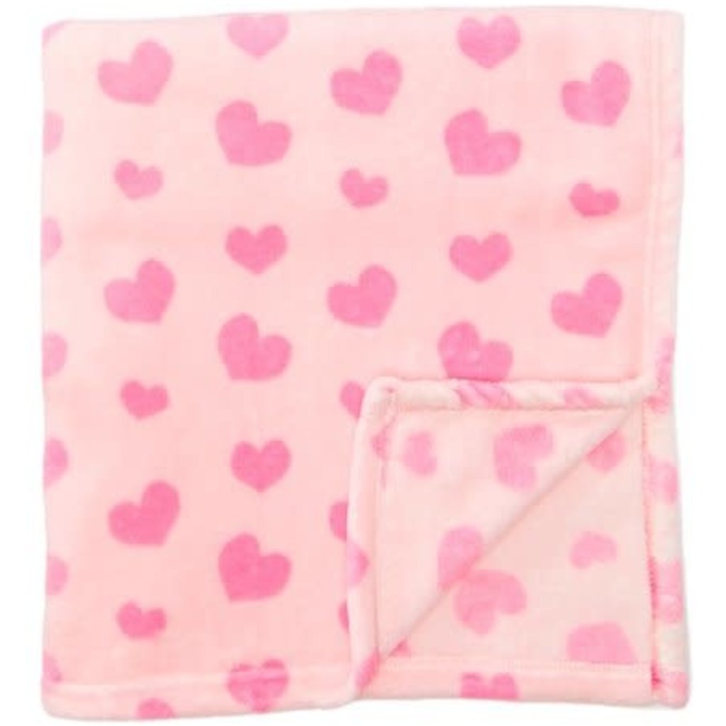 pink heart blanket