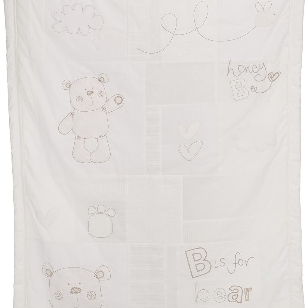 Obaby B is for Bear Quilt & Bumper 2 Piece Neutral
