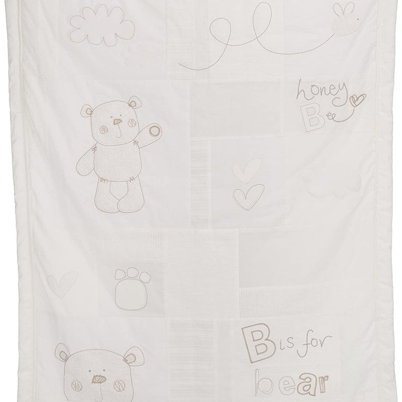 Obaby B is for Bear Quilt & Bumper 2 Piece Neutral