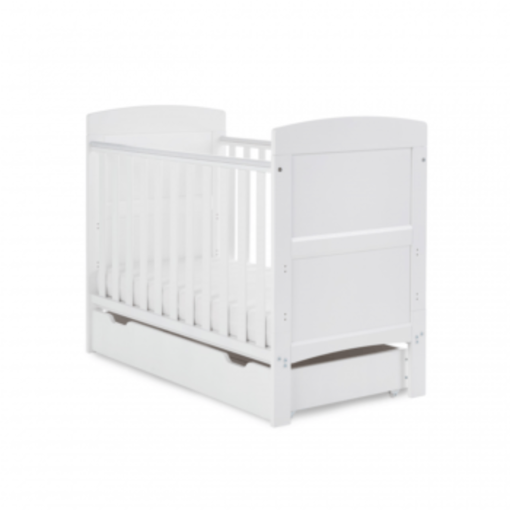 Obaby Obaby Grace Mini Cot Bed & Under Drawer White
