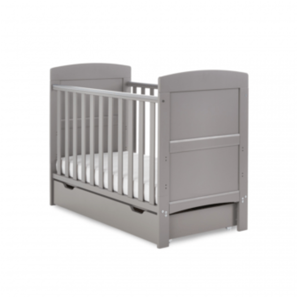 Obaby Obaby Grace Mini Cot Bed & Under Drawer Taupe Grey