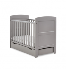 Obaby Obaby Grace Mini Cot Bed & Under Drawer Taupe Grey