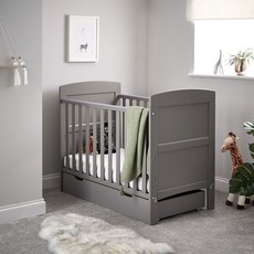 Obaby Obaby Grace Mini Cot Bed & Under Drawer Taupe Grey