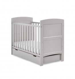 Obaby Obaby Grace Mini Cot Bed & Under Drawer Warm Grey