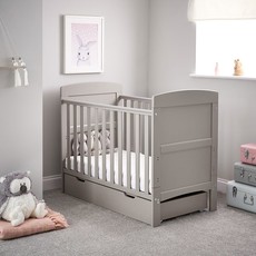 Obaby Obaby Grace Mini Cot Bed & Under Drawer Warm Grey