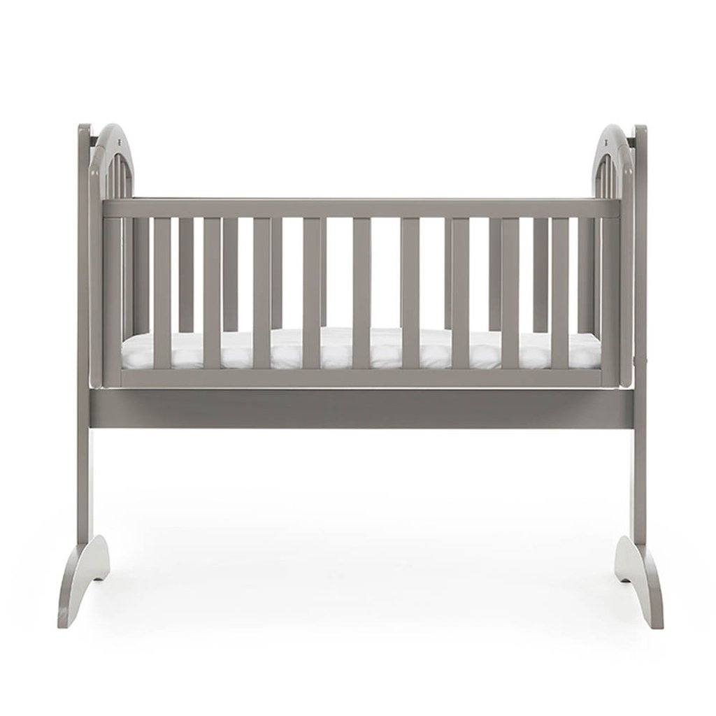 Obaby Sophie Swing Crib Taupe Grey & Mattress