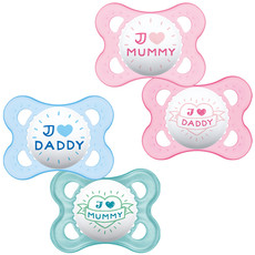 Mam MAM Style (I Love) Soothers 0M+ 2PK