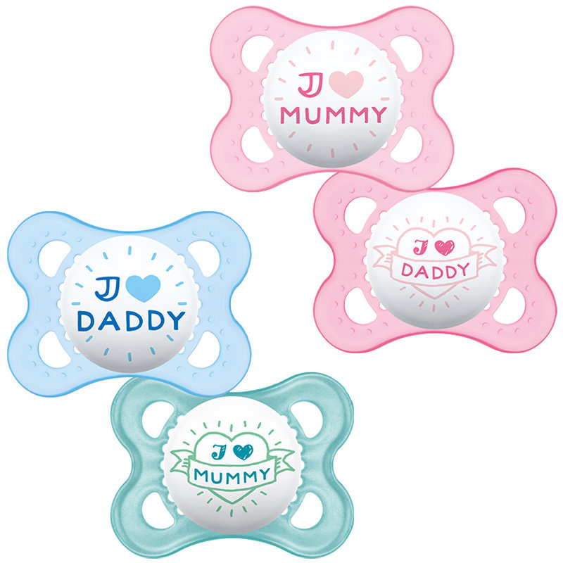 Mam MAM Style (I Love) Soothers 0M+ 2PK