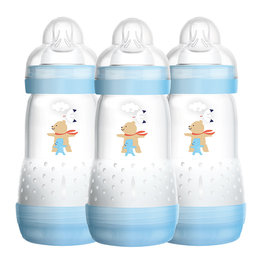 Mam Mam  Easy Start Anti-Colic Bottle 260ml 3pk Blue