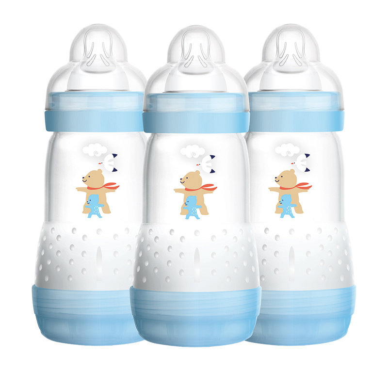 Mam Mam  Easy Start Anti-Colic Bottle 260ml 3pk Blue