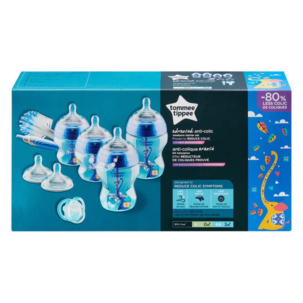 Tommee Tippee Tommee Tippee  Anti Colic Bottle Starter Set - Blue