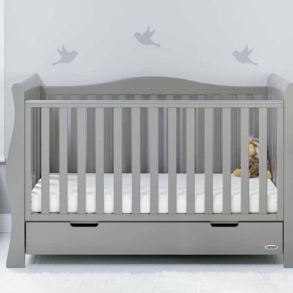 Obaby Stamford Luxe Warm Grey Cot Bed