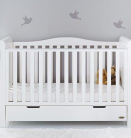 Obaby Stamford Luxe Cot Bed - White