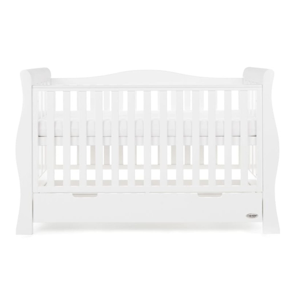 Obaby Stamford Luxe Cot Bed - White