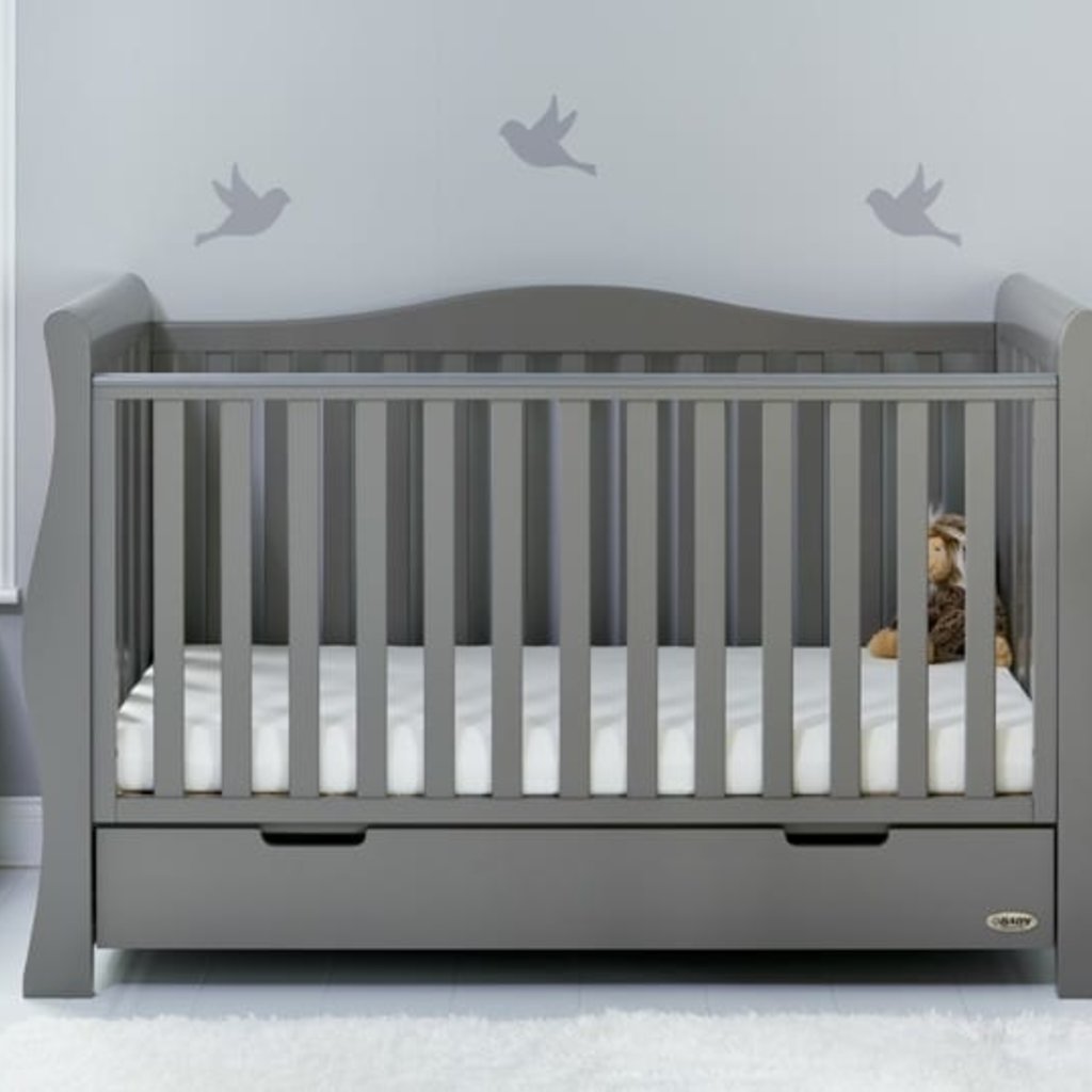 Obaby Stamford Luxe Cot Bed - Taupe Grey