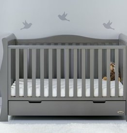 Obaby Stamford Luxe Cot Bed - Taupe Grey