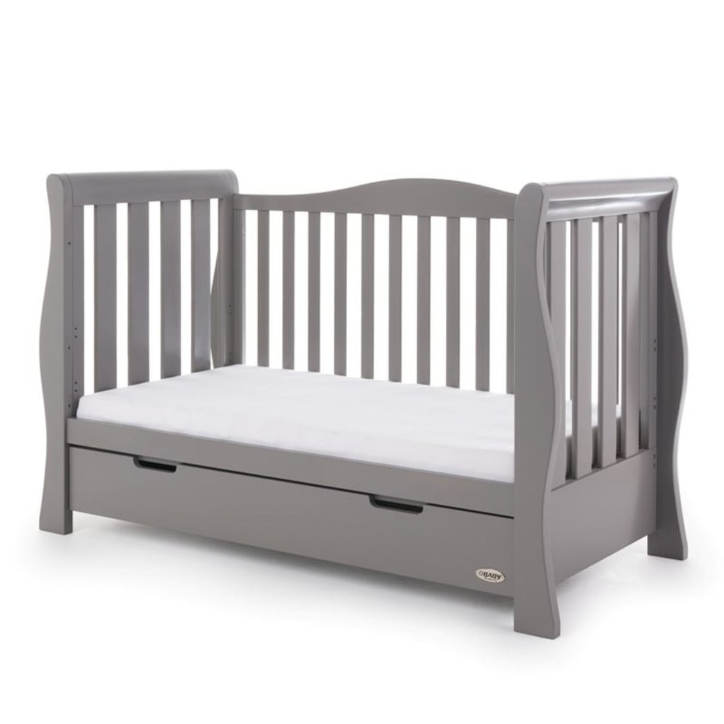 Obaby Stamford Luxe Cot Bed - Taupe Grey