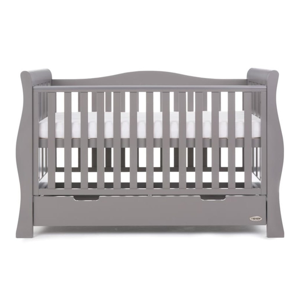 Obaby Stamford Luxe Cot Bed - Taupe Grey