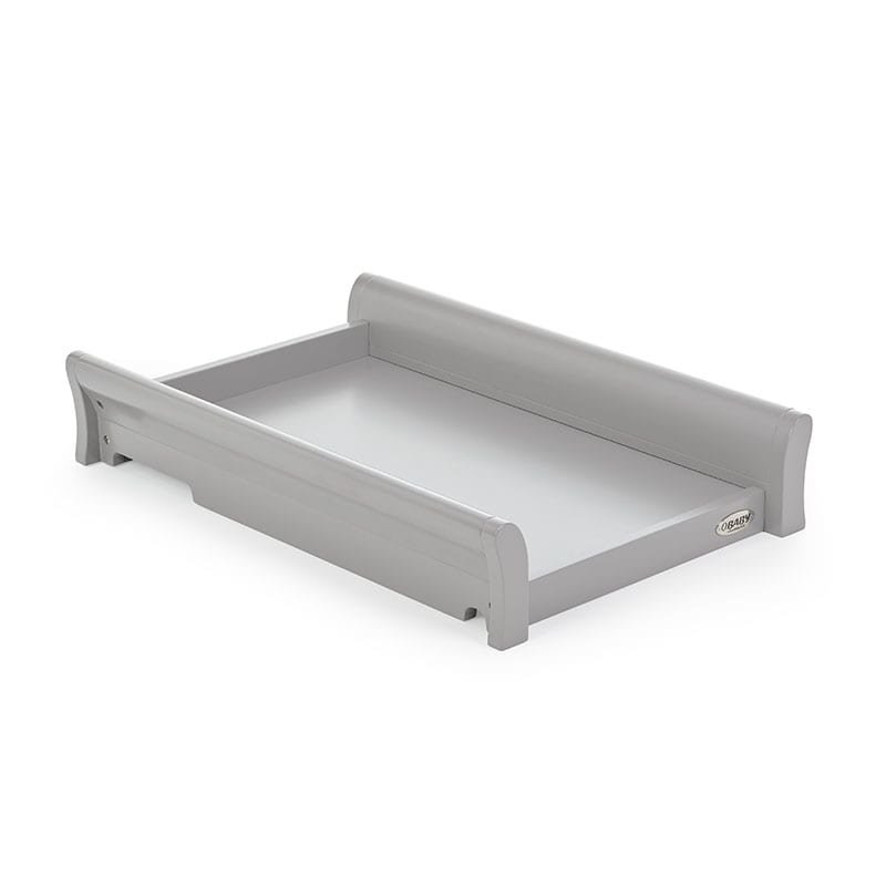 Obaby Obaby Stamford Sleigh Cot Top Changer - Warm Grey