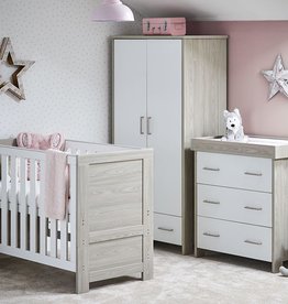 Obaby Obaby Nika Mini 3 Piece Room Set - Grey Wash & White