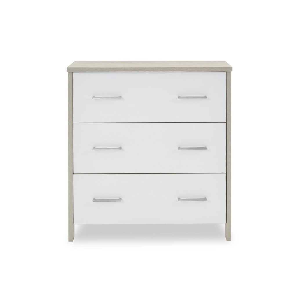 Obaby Obaby Nika Mini 3 Piece Room Set - Grey Wash & White