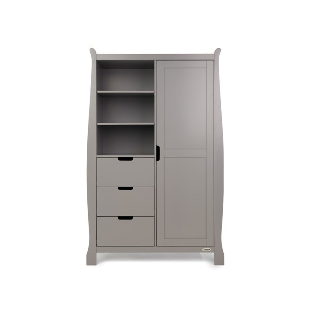 Obaby Obaby Stamford Luxe Sleigh 3 Piece Room Set - Taupe Grey