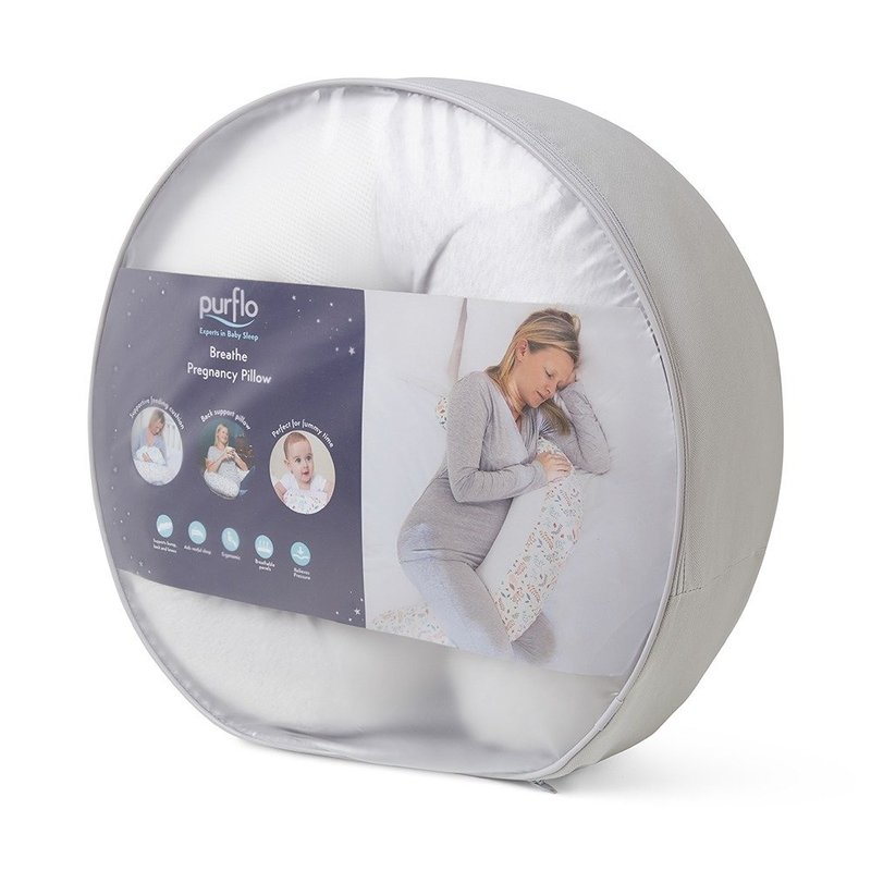 Purflo Purflo Pregnancy Support Pillow  Minimal Grey