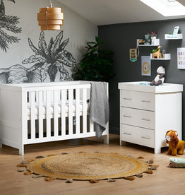 Obaby Obaby Nika 2 Piece Room Set - White Wash