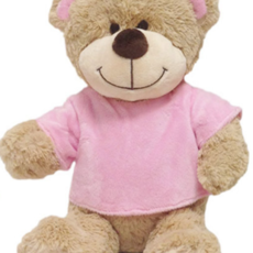 Baby Bow Small T-Shirt Bear-Pink