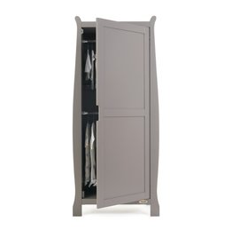 Obaby Obaby Stamford Sleigh Single Wardrobe - Taupe Grey