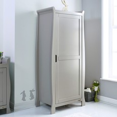 Obaby Obaby Stamford Sleigh Single Wardrobe - Warm Grey