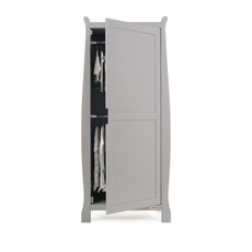 Obaby Obaby Stamford Sleigh Single Wardrobe - Warm Grey