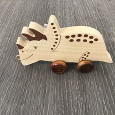 Natural Train Letters Triceratops