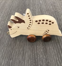 Natural Train Letters Triceratops